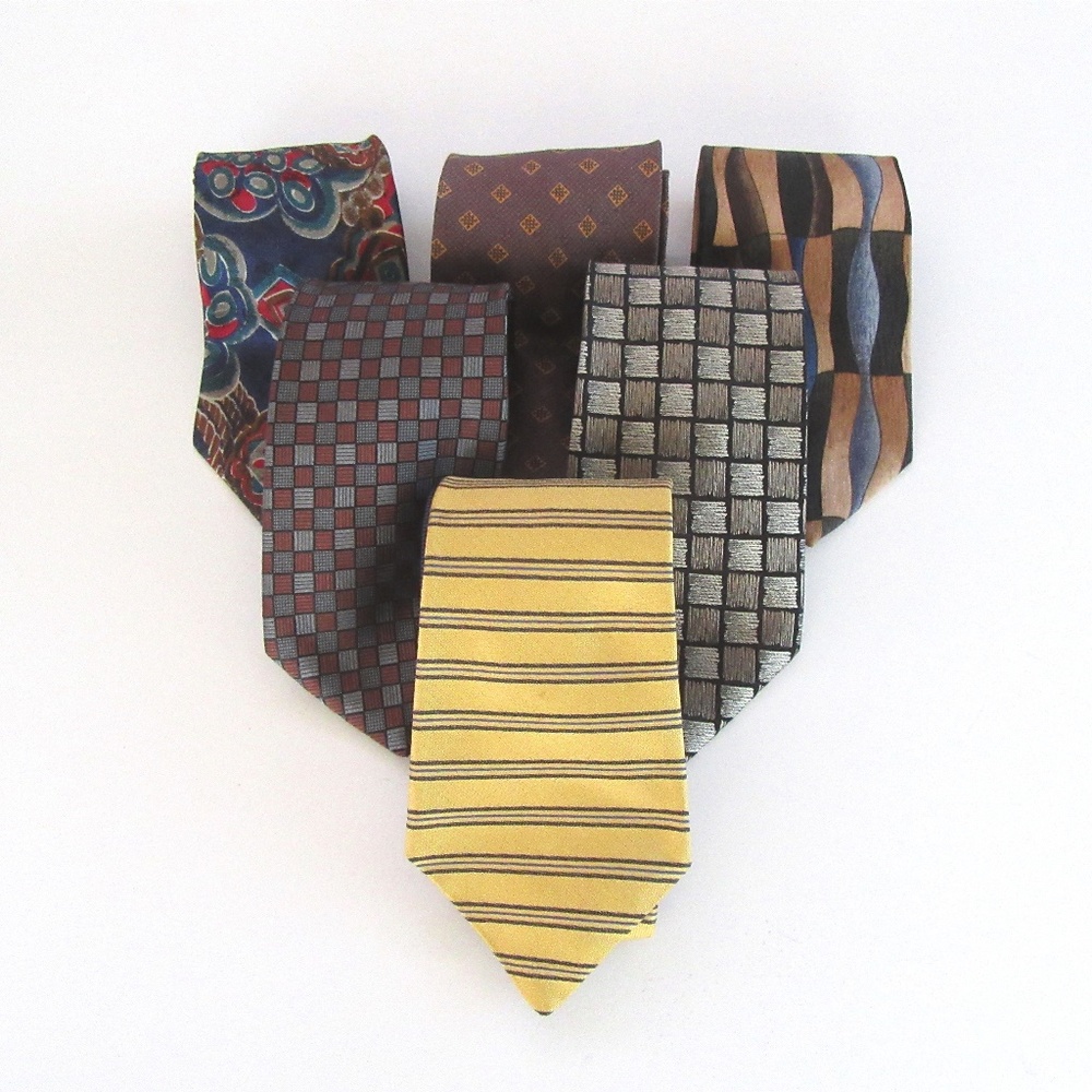 Designer necktie lot Tommy Hilfiger, Oleg Cassini, Calvin Klein, Kenneth Cole